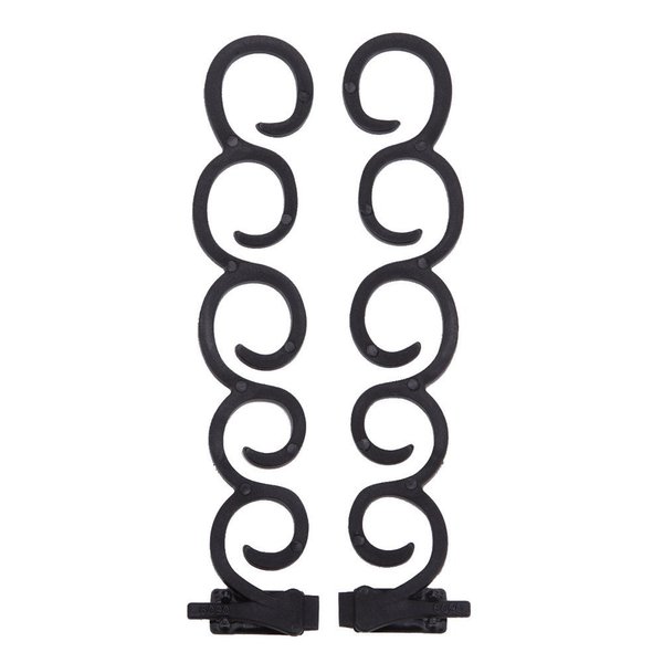 2Pcs/set Women Hair Braiding Tool Hair Twist Styling Clip Braider Roller Bun Maker DIY Hair Band Accessories Black