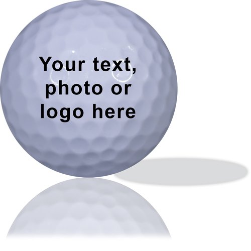 Photo or Logo on White Golf Balls 12 Pack - Your Unique Swing, Your Unique Moments -
