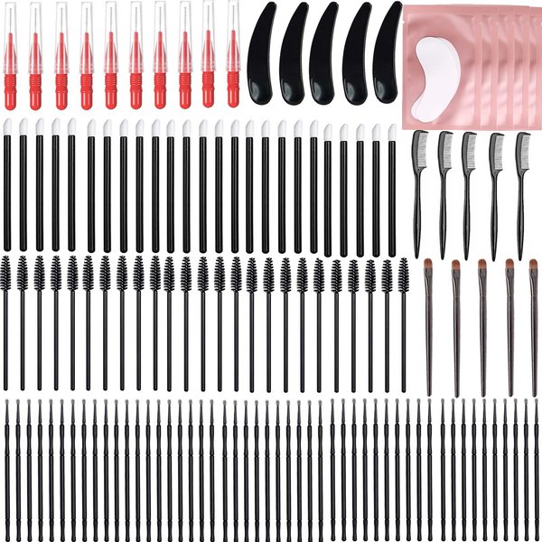 Lash Lift Tools, Eyelash Lifting supplies, Brow Lamination Brushes, DIY Lash Lifting Eye Pads At Home, Full Lash and Eyebrow Brush Kit Eyelash Extension Supply, Eyebrow Perm Parts
