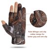 EAmber Camouflage Hunting Gloves Fingerless Gloves Pro Anti-Slip Sun Protection Lightweight Fishing Archery Accessories Hunting Outdoors
