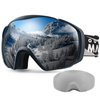 OutdoorMaster Ski Goggles with Cover Snowboard Snow Goggles OTG Anti-Fog for Youth Teenager