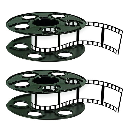 Beistle 2 Piece Awards Night Movie Reel with Filmstrip Centerpiece Red Carpet Hollywood Party Dec...