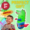 Light-Up Inflatable Dinosaur Punching Bag with Roar Sound - Dinosaur Toys for Kids 2-3-5-7 Years Old, 47” Bop Bag with Instant Bounce Back- Toddlers Boxing Bag Toy (3 AAA Batteries Required)