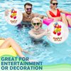 Silipull 10 Pack Birthday Beach Ball for Pool Birthday Party Decorations 9" Clear Inflatable Pool Balls Pool Birthday Party Favors Swimming Pool Balls for Adults Outdoor Fun Water Games Gifts