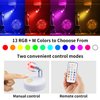HFCDL Small Spotlight Battery Operated Accent Light with Remote, RGB LED Wireless Little Spot Light Rotatable with Dimmer & Timer for Artwork Painting
