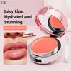 Vawolecy Moisturizing Lip Mask, Moisture & Collagen Booster Lip Sleeping Mask with Mirror, Sleeping Lip Butter Balm