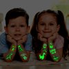 Partywind 20 Sheets (180 Styles) Dinosaur Kids Temporary Tattoos, Dinosaur Party Favors Supplies for Boys Party, Birthday Decorations Toys (Glow + Metallic Glitter Styles)