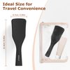 SHINLEA Detangler Hair Brush for Wet & Dry Hair, No Tangle Wave-shaped Soft Bristle Hairbrush for Reduces Breakage, Lightweight Travel Brush Detangling All Hair Types, Black