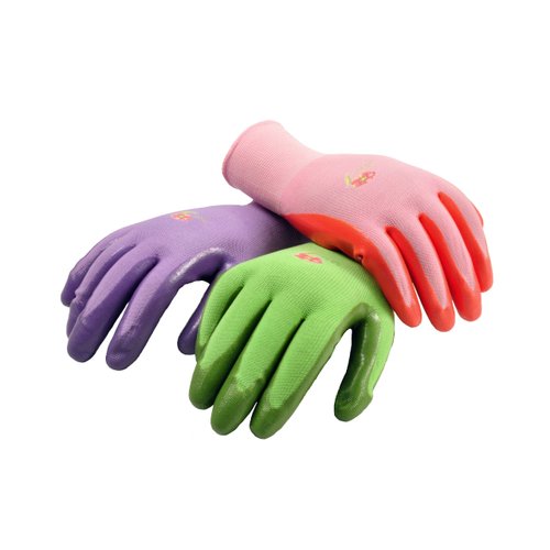 6 Pairs Women Gardening Gloves with Micro-Foam Coating - Garden Gloves Texture Grip - Working Gloves For Weeding, Digging, Raking and Pruning, Medium, Assorted color