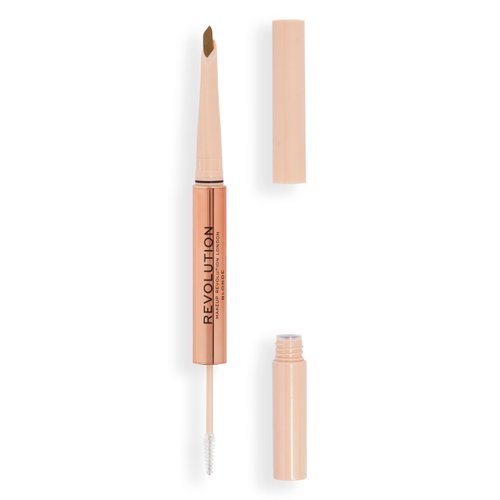 Revolution Beauty, Fluffy Brow Filter Duo, 2-in-1 Eyebrow Pencil & Gel, Enhances & Shapes Brows, Vegan & Cruelty Free, Blonde, 1 piece