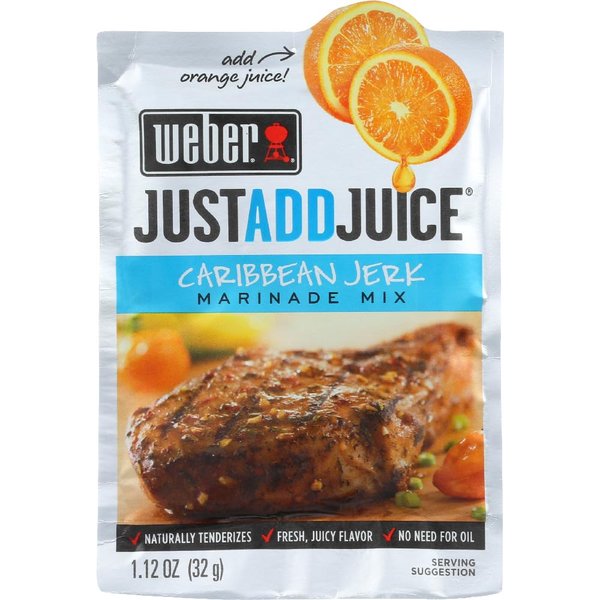 Weber Caribbean Jerk Marinade Mix, 1.12 oz. Packets (4 Pack) Just Add Juice!