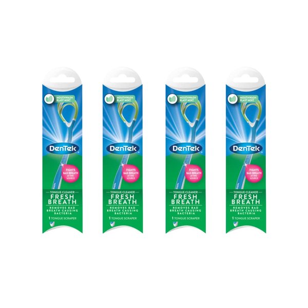 DenTek Fresh Breath Tongue Cleaner (Pack of 4)