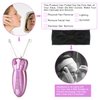 WAYCOM Ladies Facial Hair Remover Electric Women's Beauty Epilator Facial Threading Hair Removal Shaver Face Massager Pull Faces Delicate Device Depilation -Birthday Gift,Mother's Day Gift(Purple)
