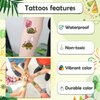 52 PCS Turtle Temporary Tattoos for Party Supplies, Cute Sea Turtle Tattoo Stickers for Birthday Parties, Christmas Tattoos Party Favor, Waterproof Tattoos. (Green(52PCS))