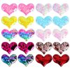 20pcs Heart Hair Clip for Girls Hair Accessories Pack Sparkle Glitter Sequins Toddler Clips Birthday Valentines Mother's Day Gift