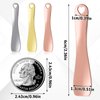 Hariendny 3 Pack Mini Metal Makeup Spatula Skin Care Cosmetic Spoon Reusable Applicator Tool Beauty Scoop Spatula for Face Mask Cream Lotions