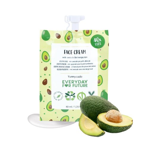 EVERYDAY FOR FUTURE Avocado Face Cream | Nourishing Avocado Face Cream | Vegan & Cruelty Free Face Cream | 99% Natural Face Cream with Avocado | 1.35 fl oz