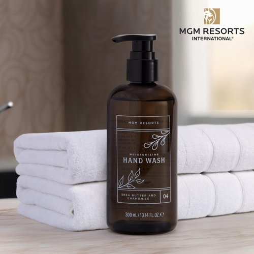 MGM Resorts Moisturizing Hand Wash - Shea Butter & Chamomile - Scent of Fig, Cranberry & Bergamot - Hotel Hand Wash - 10 oz