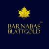 Barnabas Blattgold: Variegated Gold Leaf Sheets for Crafts - Color Light Blue Gold Leaf - 25 Sheets, 5.5 inches Booklet Foil Sheets - Craft Gold and Metal Leaf