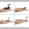 Realistic Wild Life Jungle Animal Action Figures Model Playset Fake Snake Model Party Favors Supplies Cake Toppers Set Toys for Boys Girls Kid (4 PCS)