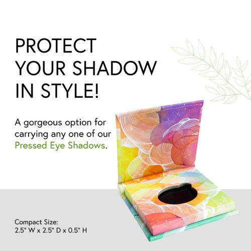 Honeybee Gardens Refillable Eye Shadow Compact, Single, Customizable Empty Cosmetic Case, 26mm Pan Compatible