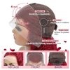Curly Burgundy Lace Front Wigs Human Hair 13x4 99J Red Curly Lace Front Wig Human Hair 180% Density HD Transparent Frontal Wig Colored Pre Plucked with Baby Hair Glueless Wigs (20 Inch, #99J Curly)