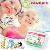 FAMILIFE Floss Picks, 120 Picks Kid's Dental Floss Picks without Fluoride, Tooth Picks Flossers with 4 Travel Handy Cases, Helps to Fight Tooth Decay and Keep Your Kids’ Teeth Clean, Floss for Family