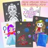 Art & Craft Activity,Foil Craft Princess DIY Fun Art Kits,No Mess Creative Foil Art Kits Set Drawing Game for Kids,Birthday Gifts Crafts Supplies Travel Toys for Girls Boys Ages 4 5 6 7 8 9 Year Old