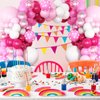 Pink Balloon Arch Garland Kit, Hot Pink Metallic Pink Pastel Pink White Balloons Kit with Confetti Balloons for Girls Kids Birthday Baby Shower Wedding Princess Theme Valentine's Day Party Decor