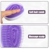 VOCOSTE Hair Brush, Travel Portable Hair Brush, Detangling Hair Brush, Mini Egg Shape Massage Hair Brush for Women, Gradient Purple