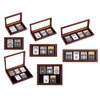 Four Slab - Wood Mahogany Glass Lid Display Case