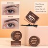 Dual Color Eyebrow Pomade with Styling Gel,Long Lasting Waterproof Eyebrow Kit Makeup,Create Natural Brow Makeup (Light Brown + Dark Brown)