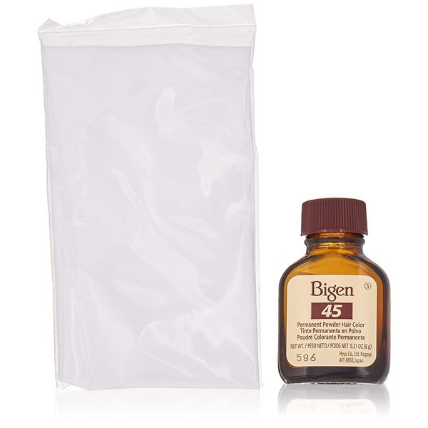 Bigen Permanent Powder Hair Color 45 Chocolate 1 ea (Pack of 4)