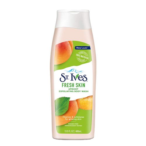 St. Ives Smooth &amp; Glow Body Wash, Apricot 13.5 oz
