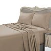 CAL KING Size, DARK BROWN Solid Solid/Plain, 1200 Thread Count / 1200TC Sateen Weave Long Staple 100-Percent Ultra Soft Egyptian Cotton 4 PIECE Bed Sheet Set. Inlcudes 2 Pillow Cases (Deep Pocket)
