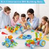 MOONTOY STEM Toys for 3 4 5 6 7 8+ Year Old Boy Valentines Birthday Gift Toddler 3-5 Block Stem Kits Building Toys for Kids Ages 4-8 5-7 6-8 4-6 8-12 Erector Set Educational Creative Activities 118pcs