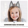 Dog Ears Headband Halloween Animal Cosplay Costumes Dress-up Headpiece Wolf Headwear for Women Grey