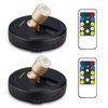 KANESIKI Battery Operated Spotlight, Wireless Picture Lights, LED Puck Light, Dimmable Accent Light with Remote, Stick on Display Lighting for Dartboard Painting Artwork Gallery Portrait, 2 Pack