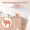 TOYANDONA 4PCS Camel Figurine Miniature Camel Figurines Playset Wildlife Bactrian Camel Camel Animal Model for Table Desktop Animal Figurine
