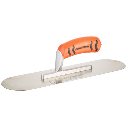 Kraft Tool CF437PF Carbon Steel Pool Trowel with ProForm Handle, 14 x 4-Inch