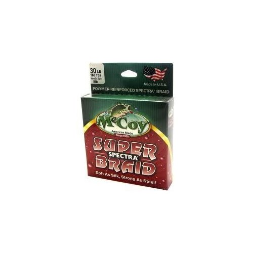 McCoy Fishing Super Spectra Braid Fishing Line, Mean Green, 150-Yard/6-Pound