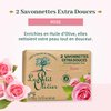 Le Petit Olivier Extra Mild Soaps, Rose, 2 x 3.5 oz - Enriched with Olive Oil and Natural Extracts - Cruelty-Free and Paraben-Free - Mild - Hypoallergenic Bath Soap - Natural Soap For Sensitive Skin