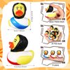 Hungdao 24 Pcs Jesus Rubber Duck 2.36 Inch Christian Ducks Figurines Mini Jesus Loves You Rubber Ducks for Church Religious Christian Events Easter Party Favors