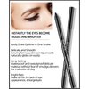 3 Pcs Matte Black Waterproof Smudge-proof Gel Eyeliner Pencil,Fade-Proof Eye Liner Water Line Pencil,Cat Eye/Smoky Eye Makeup Pen,Waterline Gel Eye Liner,Christmas Makeup Gift Set for Women Girl