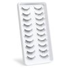 Short Lashes Natural Eyelashes Wispy Lashes Small Eyelashes Natural Lashes False Lashes Fake Eyelashes for Beginners 10 Pairs D-M08
