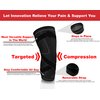 Knee Brace Compression Sleeve with Strap for Best Support & Pain Relief for Meniscus Tear, Arthritis, Running, Basketball, MCL, Jogging and Post Surgery Recovery for Men & Women (Black, 3XL)