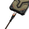 URBAN ARMOR GEAR UAG SRGE USB 3.2 Gen 2 240W 20Gbps USB-C to USB-C Cable 2.5ft Rugged Reinforced SuperSpeed Fast Charging Cable with Strap Compatible with iPhone 16, Galaxy S24 & MacBook, Black/Orange
