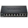 D-Link Ethernet Switch, 8 Port Gigabit Unmanaged Metal Fanless Desktop or Wall Mount Design (DGS-108), Black
