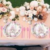 HIPVVILD Princess Party Decorations Tableware - Princess Birthday Party Supplies Include Dinner Plates, Dessert Plates, Cups, Napkins, for Princess Birthday Baby Shower Party Decorations | Serve 24
