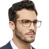 MARE AZZURO Reading Glasses Men 3.50 Stylish Readers 3.5 Strength Fashion Reader Glasses 350 for Male